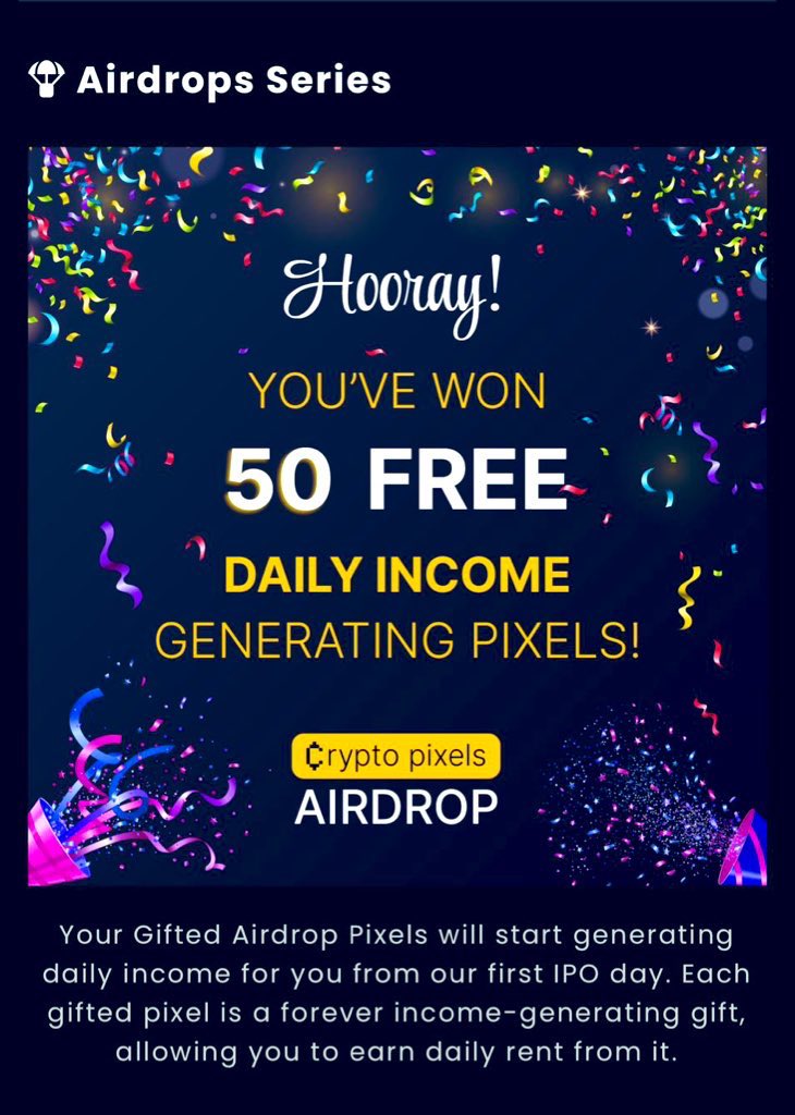 DangerDactar's tweet photo. The #airdrop is live.
Join #thecryptopixels airdrop from my referral link now. Donโt miss this opportunity now.
https://t.co/iuCSu3dnrj
#airdrop #pixels #Freeairdrops #join #hamster #sunwaves https://t.co/sP8EKwwQqI