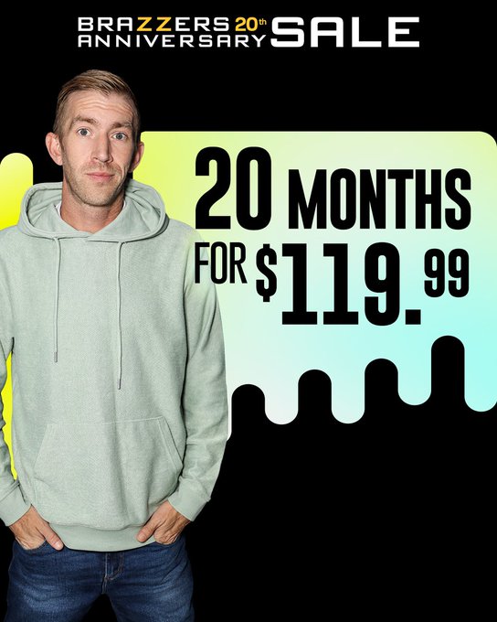 Celebrate two decades of @BRAZZERS! Enjoy 20 months for only $5.99/month #ZZ20 👉 https://t.co/E3gNqJL1WV<a class="tags" href="/tag/brazzers">@brazzers</a><a href="/tag/zz20"class="tags"><span>#zz20</span></a>