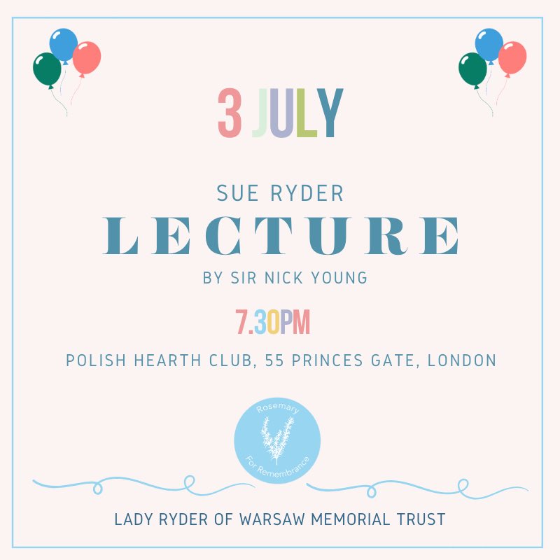 Lady Ryder of Warsaw Memorial Trust (@ladyrydertrust) on Twitter photo Do join us for any of these events celebrating the life of #SueRyder Do join us for any of these events celebrating the life of #SueRyder