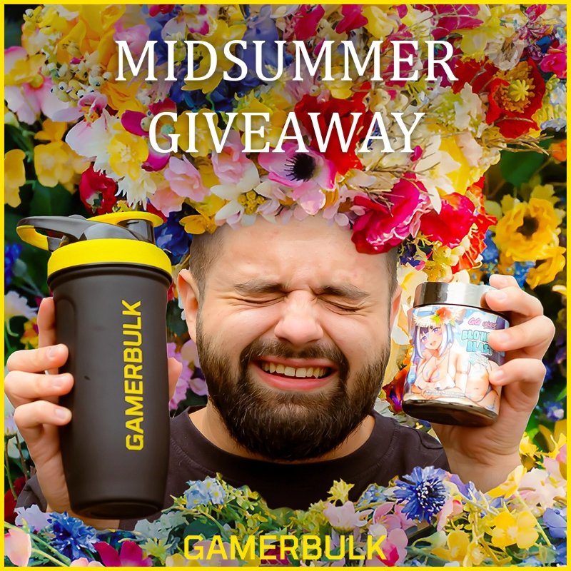 🌸🌼🎉Midsummer Giveaway!!! 🎉🌼🌸

Prizes (2 winners):
- 1x Tub (Choose between Gamer Supps, X-Zero, Wraith or GAZZD).
- 1x Jar of  Gamerbulk Multi-Vitamin Gummies.
- 1x Bulldozer Stainless Steel Shaker.

Read more and participate here:
sweepwidget.com/c/81916-z29r78…