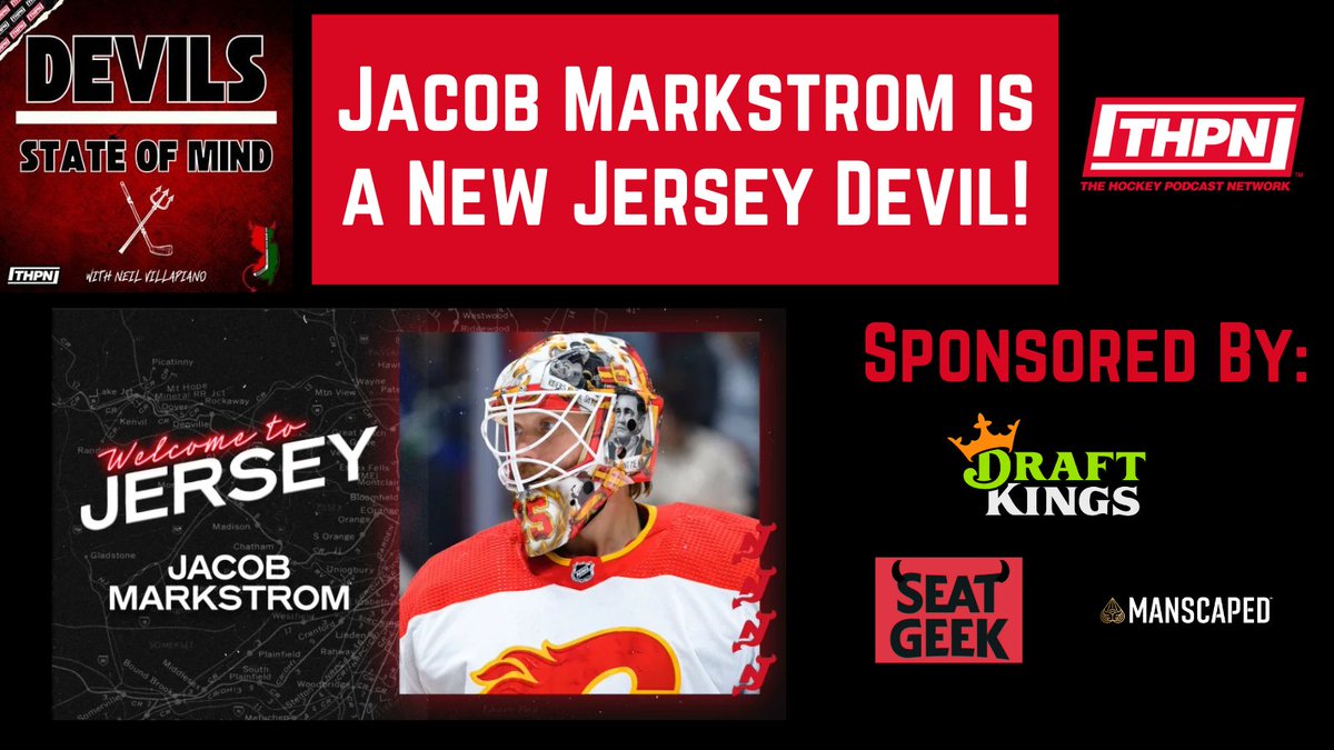 DevilsState's tweet photo. 😈 NEW EPISODE 😈

FT @kman534534 , @Wakes3019

In This Episode:
🔴 Markstrom is a Devil!
⚫ How it went down
⚪ Next Steps

https://t.co/0cAOgF534u

#THPN #NJDevils #Flames #HockeyTwitter #NHL #Podcast #Like #Comment #Share #Subscribe #NewJerseyDevils #DevilsStateofMind https://t.co/oMbe6ZFRZW