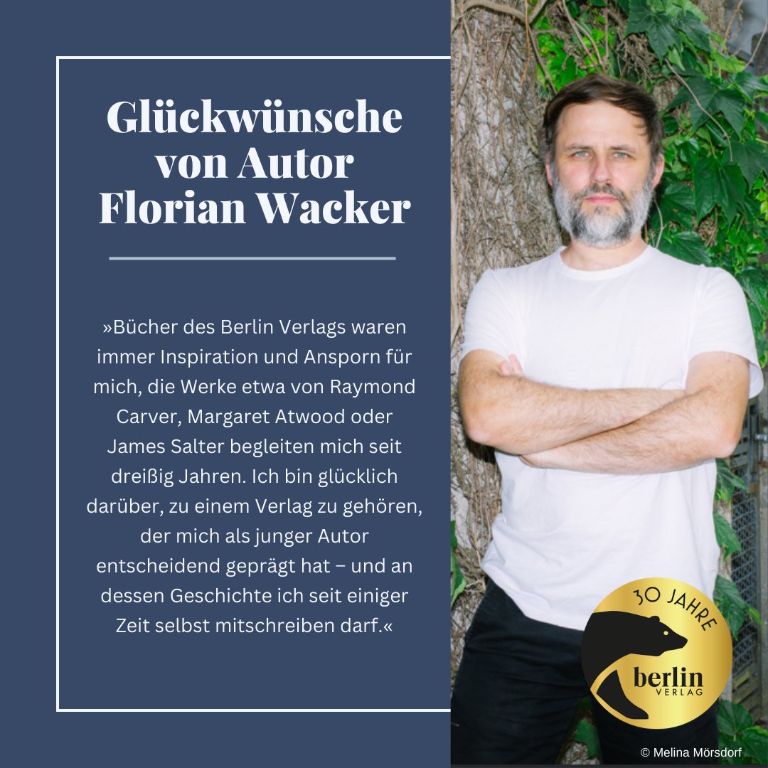 Piper Verlag (@piperverlag) on Twitter photo Danke an „Zebras im Schnee“-Autor Florian Wacker für die lieben Worte, die er uns anlässlich des dreißigsten Jubiläums des <a href="/berlinverlag/">Berlin Verlag</a>|s gegeben hat. 🥳 Danke an „Zebras im Schnee“-Autor Florian Wacker für die lieben Worte, die er uns anlässlich des dreißigsten Jubiläums des <a href="/berlinverlag/">Berlin Verlag</a>|s gegeben hat. 🥳