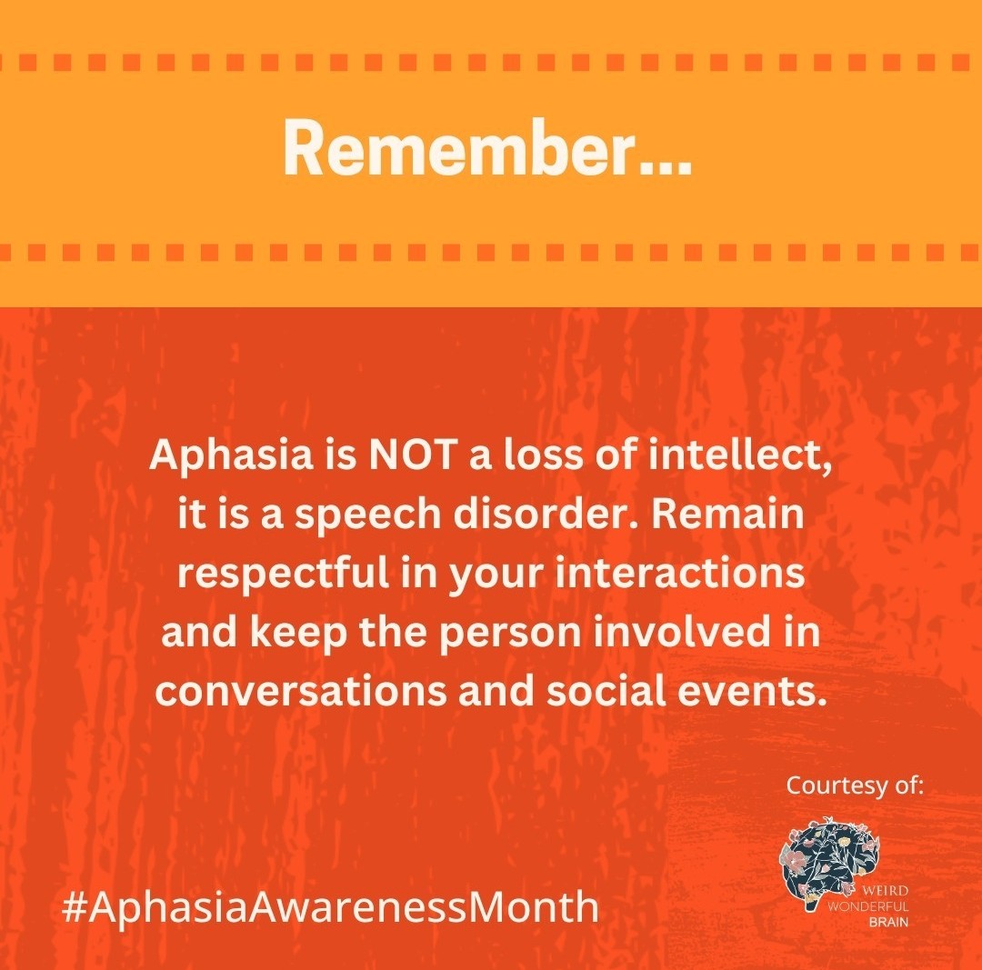 Aphasia Awareness Month