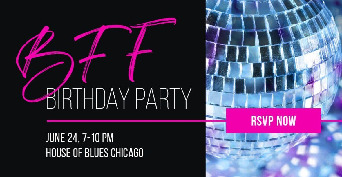 General admission tickets for the 6/24 #BFFparty at the House of Blues are all claimed! Hop on the waitlist, &amp; we'll notify you when a spot opens up. Just remember, registration is a must to join in the festivities. Secure your spot now: buff.ly/4b9gMEA