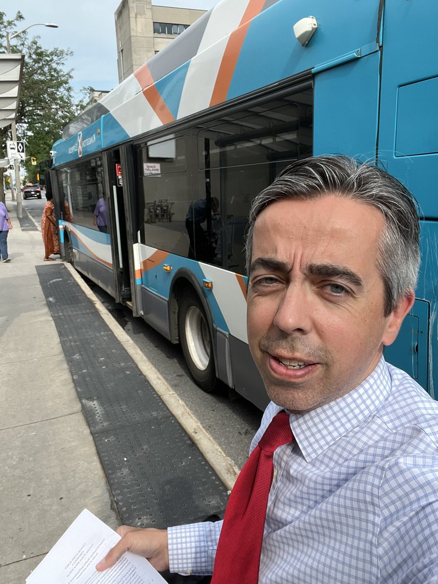 Thanks to <a href="/KingstonTransit/">Kingston Transit</a> for getting me downtown for today’s <a href="/queensu/">Queen's University</a> morning convocation ceremony—looking forward to celebrating our graduates, and Dr. Jennifer Kennedy, recipient of the Chancellor A. Charles Baillie Teaching Award. Congrats all!