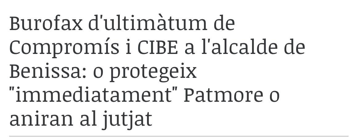 CompromBenissa's tweet image. Hui hem presentat, junt al CIBE, el burofax que hem enviat a l’alcalde de Benissa exigint la protecció de Patmore.

O compleixen la legislació o ens veurem als tribunals

#SalvemPatmore