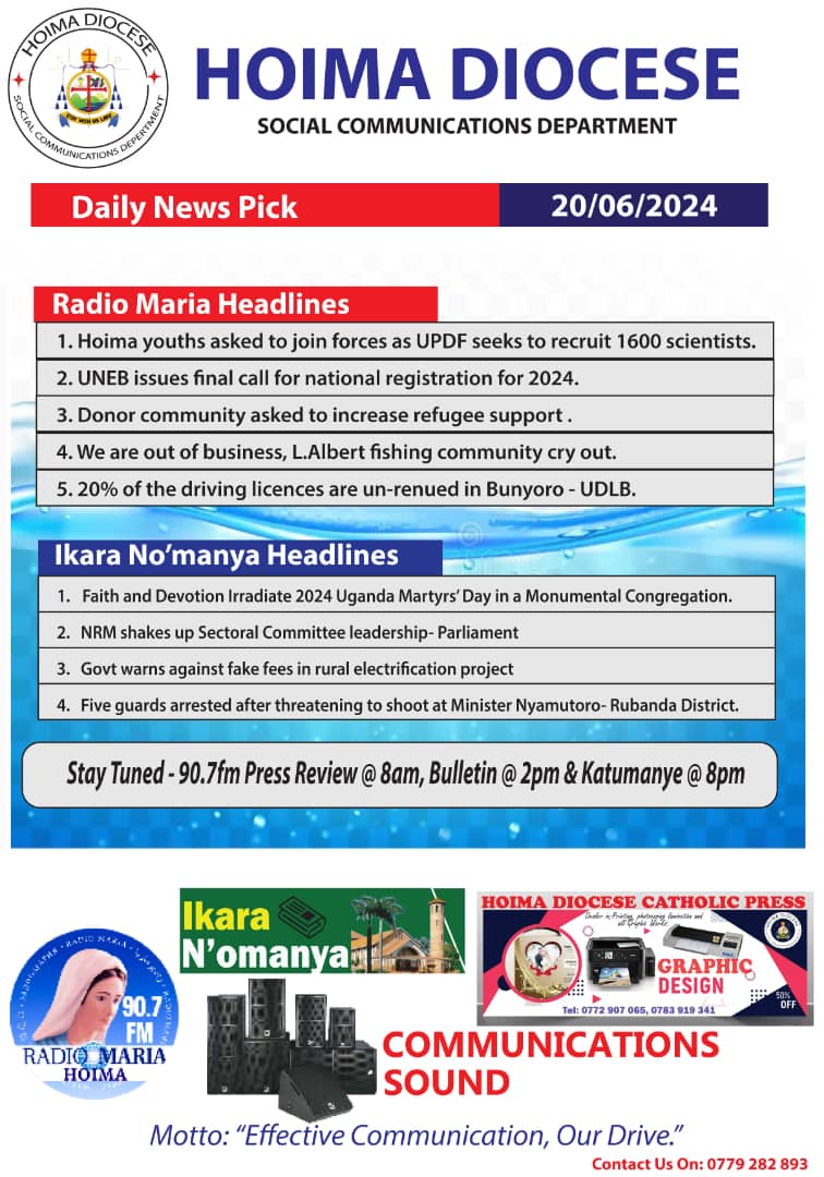 Radio Maria Hoima 90.7fm tweet media