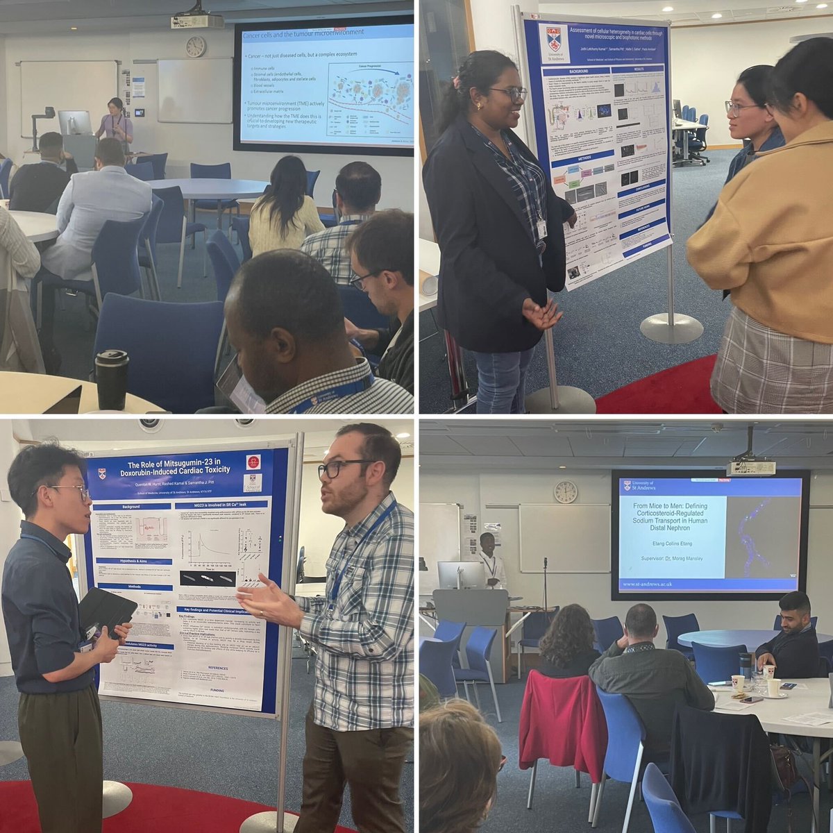 Fantastic morning at the annual <a href="/StAndMedicine/">School of Medicine</a> postgraduate conference! Great presentations by all students including those from <a href="/CMED_StA/">Cellular Medicine, University of St Andrews</a>. Congratulations to Quenton Hurst (Pitt lab) and Etang Collins Etang (Mansley lab) for picking up best poster and oral presentation👏.