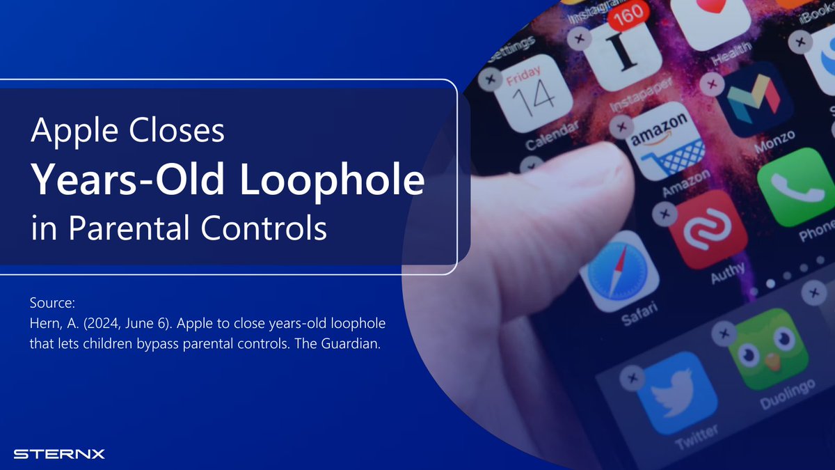 SternX Technology GmbH (@sternxgmbh) on Twitter photo Attention parents! <a href="/Apple/">Apple</a> is closing a loophole in Safaris' parental controls, making it harder for kids to bypass restrictions. Responding to critics of neglected parental features, this update aims to improve user safety. For more, visit hubs.li/Q02CzyXy0.
#onlinesafety Attention parents! <a href="/Apple/">Apple</a> is closing a loophole in Safaris' parental controls, making it harder for kids to bypass restrictions. Responding to critics of neglected parental features, this update aims to improve user safety. For more, visit hubs.li/Q02CzyXy0.
#onlinesafety