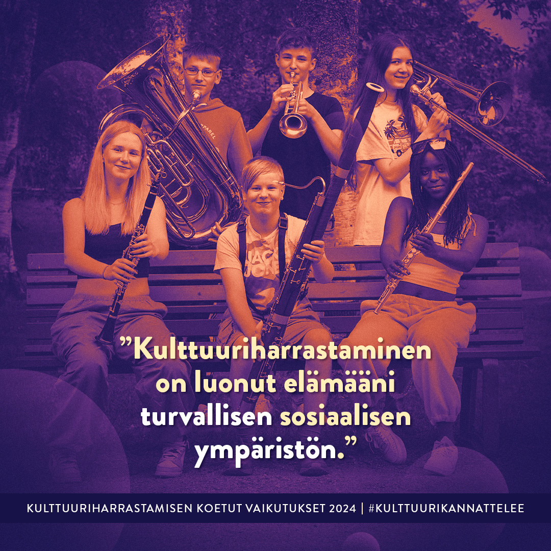 Kansalaisfoorumi (@citizensforum) on Twitter photo Kulttuurin harrastaminen vähentää yksinäisyyttä ja lisää oppimisen iloa! Tämä selviää tuoreesta Kulttuuriharrastamisen koetut vaikutukset (KULHA) -selvityksestä. Selvitys julkaistaan 18.9. Kansalaisinfossa <a href="/TPOliitto/">TPO-liitto</a> kanssa. #KulttuuriKannattelee #Kulttuuriharrastaminen Kulttuurin harrastaminen vähentää yksinäisyyttä ja lisää oppimisen iloa! Tämä selviää tuoreesta Kulttuuriharrastamisen koetut vaikutukset (KULHA) -selvityksestä. Selvitys julkaistaan 18.9. Kansalaisinfossa <a href="/TPOliitto/">TPO-liitto</a> kanssa. #KulttuuriKannattelee #Kulttuuriharrastaminen