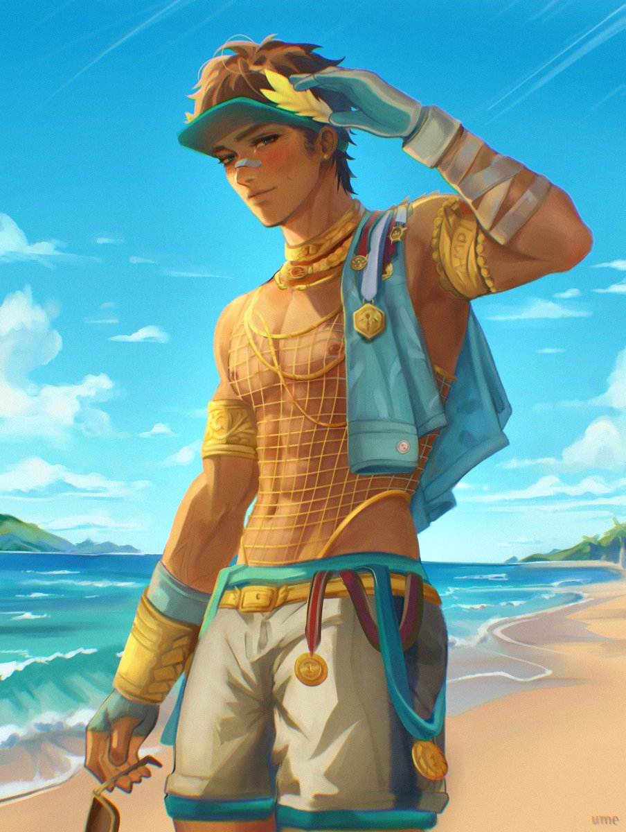 Summer Ganji! 🏏 

#ganjigupta 
#identityVイラスト
#idv