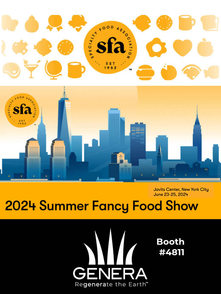 GeneraInc's tweet image. 🌟We’re getting fancy! 🎉Join us at the Summer Fancy Food Show in NYC on June 23-25, where Genera will be showcasing our latest compostable food service innovations. See you there at Booth #4811.

#GeneraFancyLike #NYC #SummerFancyFoodShow2024