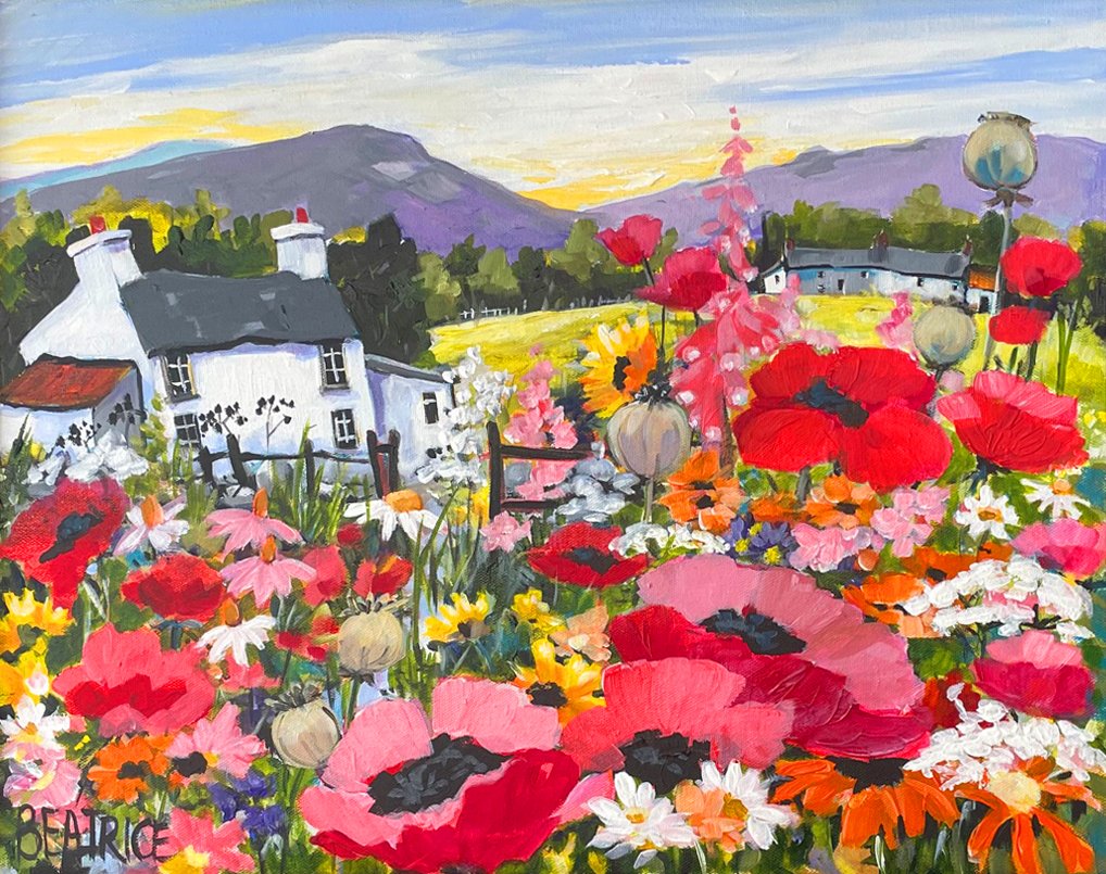 Colour galore in these two new paintings from Beatrice Williams. Joyous art to make you smile 📷 see more details here orielmimosa.com/beatrice-willi…