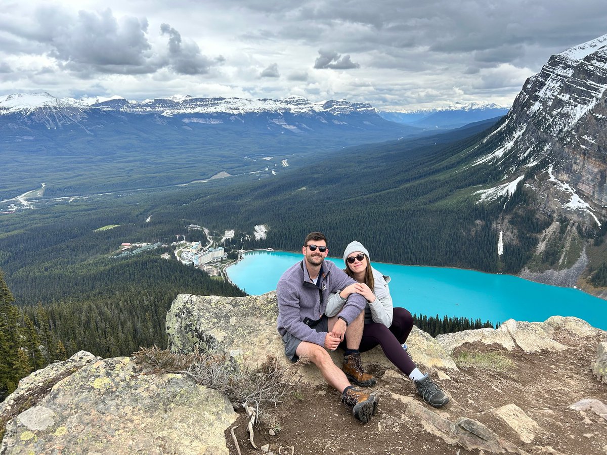 On top of the world with my best mate. 🇨🇦

#LakeLouise #littlebeehive #Canada #Rockymountains