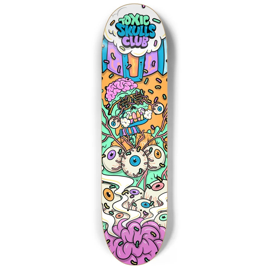 New release on the Toxic Skulls Club Skateboard series! Presenting our 'Bone Breaker' graphic deck, crafted from 7-Ply 100% Canadian Maple. 💀🛹

Featuring TSC #8832

Available now at the TSC Shop! 🔥

Remember to unlock your discounts TSC holders! 🔓

shop.toxicskullsclub.io/products/bone-…