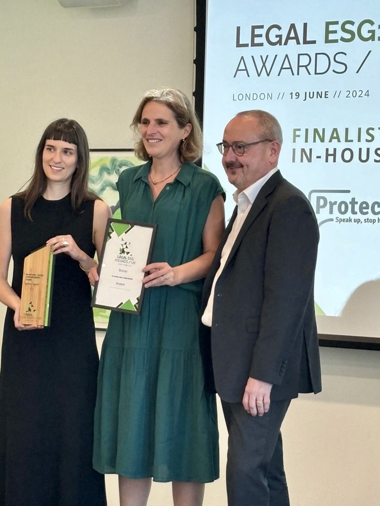 We are award winning!!

We are overwhelmed to have been recognised at the inaugural Legal ESG: Awards / UK

Sitting alongside fellow finalists <a href="/LowCarbon_UK/">Low Carbon</a>  and <a href="/EON_SE_en/">E.ON Group</a> we won the award for IN-HOUSE LEGAL TEAM for our work demonstrating our outstanding #ESG leadership. Our