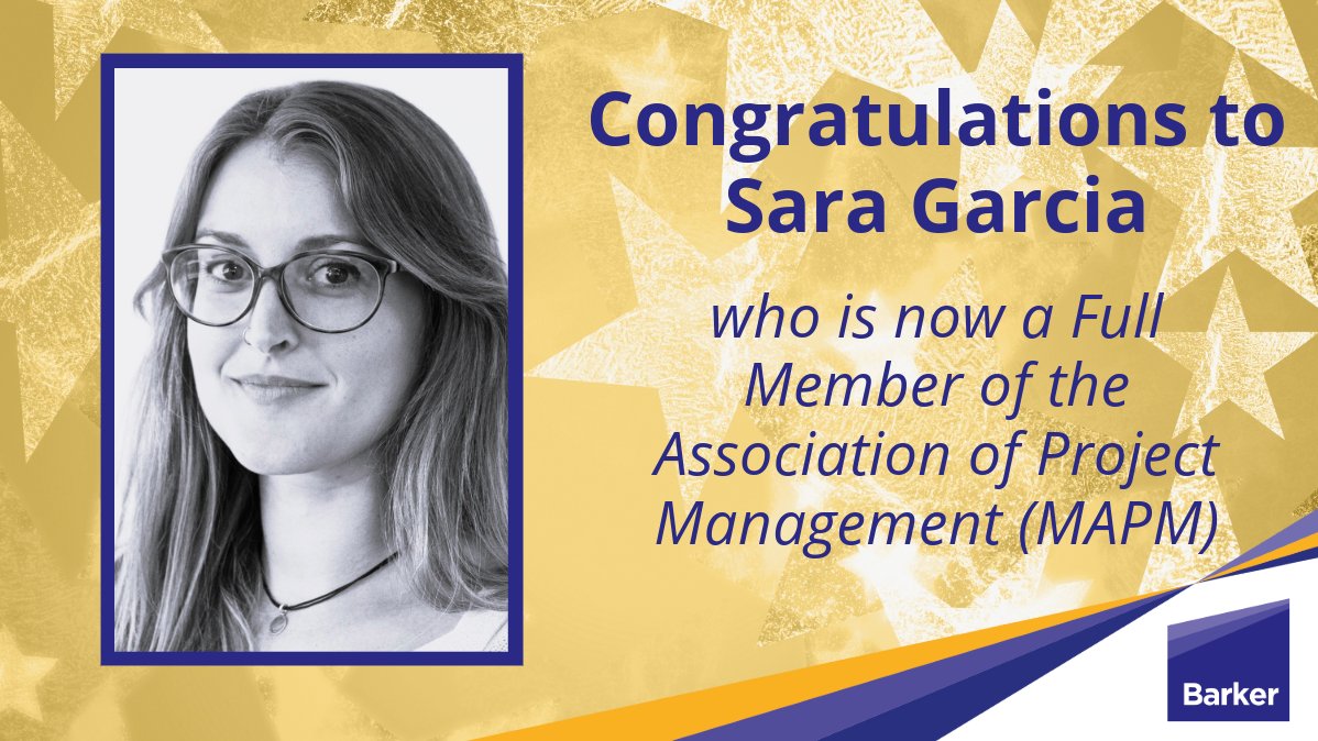🌟📣 HUGE CONGRATULATIONS📣🌟

Huge congratulations to Sara Garcia who is now a full member of the Association of Project Management (MAPM) 👏

Well done for all your hard work Sara!