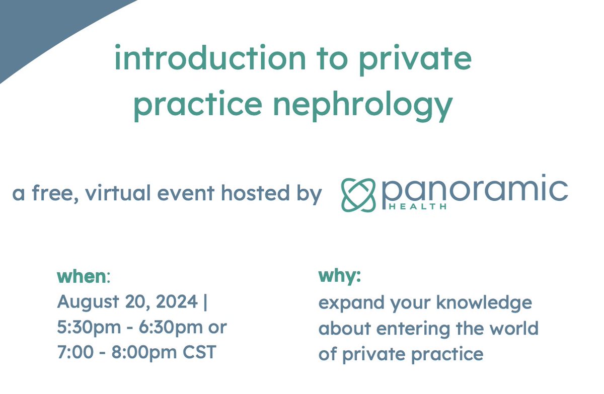 Roger Rodby (@nephrodby) on Twitter photo Transition from Nephrology Fellowship to Private Practice can be scary. The learning curve is steep however and nothing like your last 2 years. I have not seen this but I know <a href="/KatieKwonMD/">KatieOverV</a> and she is excellent: Register here forms.office.com/pages/response… Transition from Nephrology Fellowship to Private Practice can be scary. The learning curve is steep however and nothing like your last 2 years. I have not seen this but I know <a href="/KatieKwonMD/">KatieOverV</a> and she is excellent: Register here forms.office.com/pages/response…