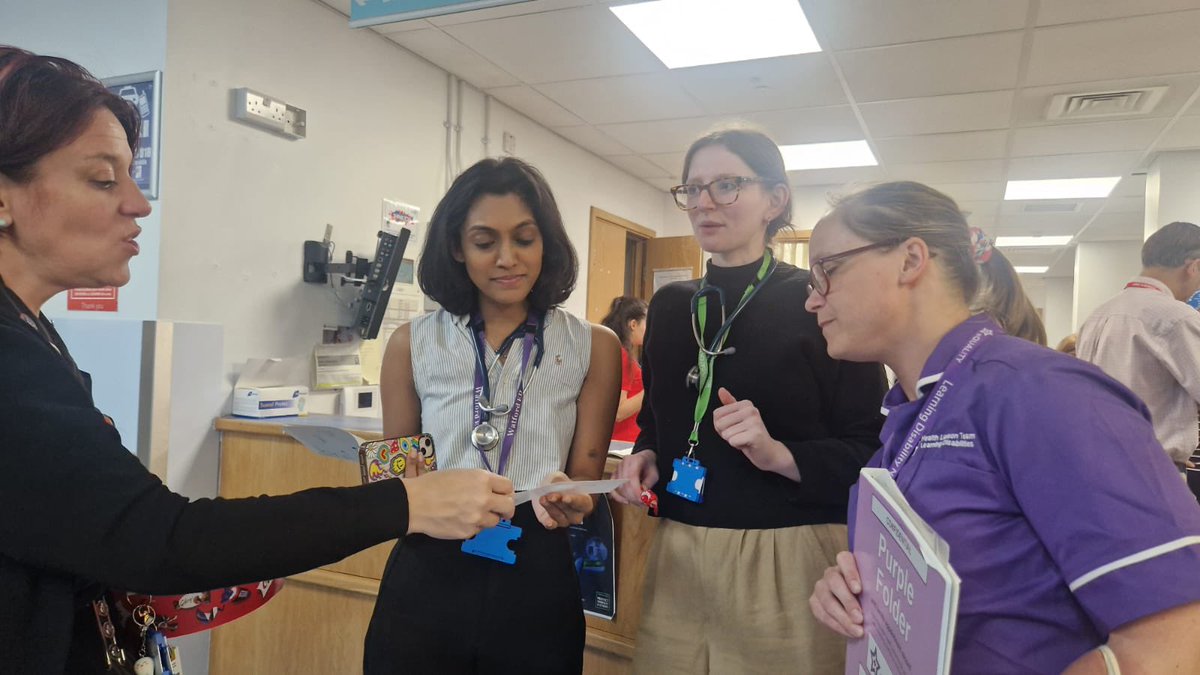 WHTSafeguarding's tweet image. Wrapping up LD awareness weeks activities and with LD awareness quiz and ward engagement. Great afternoon with medical and nursing teams in support of #LearningDisabilityWeek2024 @WestHertsNHS @MichelleMulvan2 @Mel_Chambers76 @kellyMcgovern21