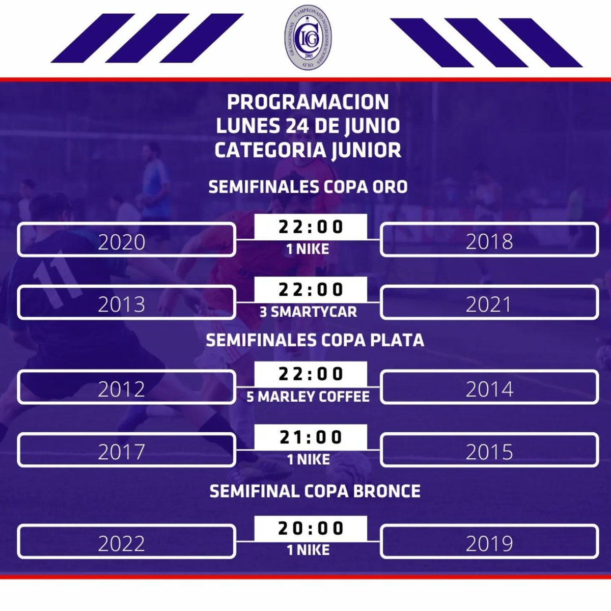 intergeneracion's tweet photo. Fecha Lunes 24 semifinales https://t.co/Ur7nkvAEjq