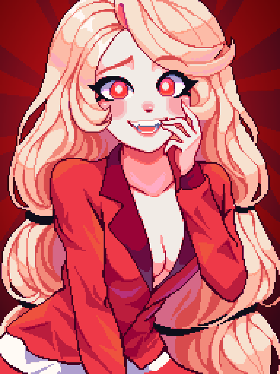 Charlie Morningstar 🔥✨ #ハズビンホテル #Hazbin_Hotel #pixelart