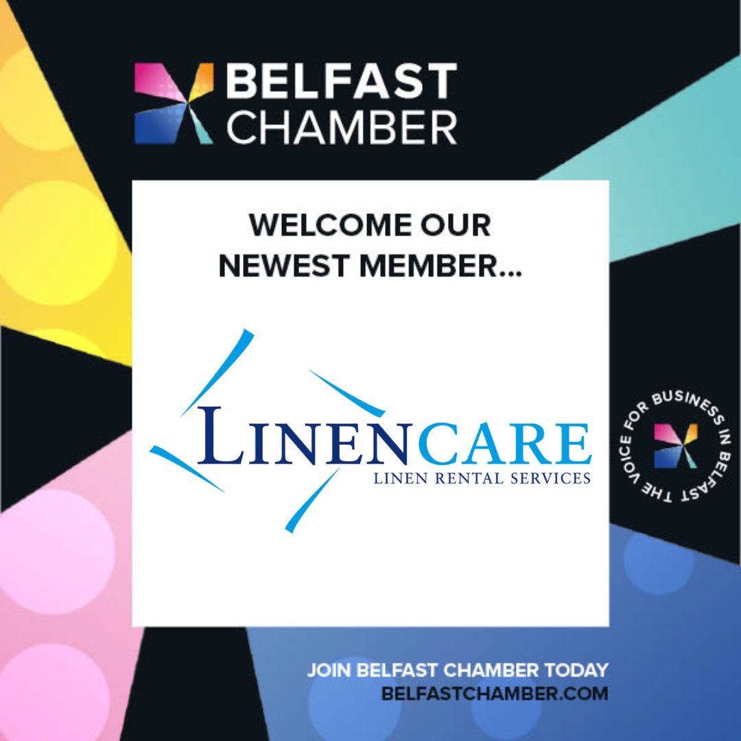 ✅ Linencare has joined the Belfast Chamber as a member.
✅ Linencare is now one of Ireland's largest linen rental companies. They supply quality linen to both the Hospitality and Healthcare industries across the island of Ireland #belfast #belfastchamber