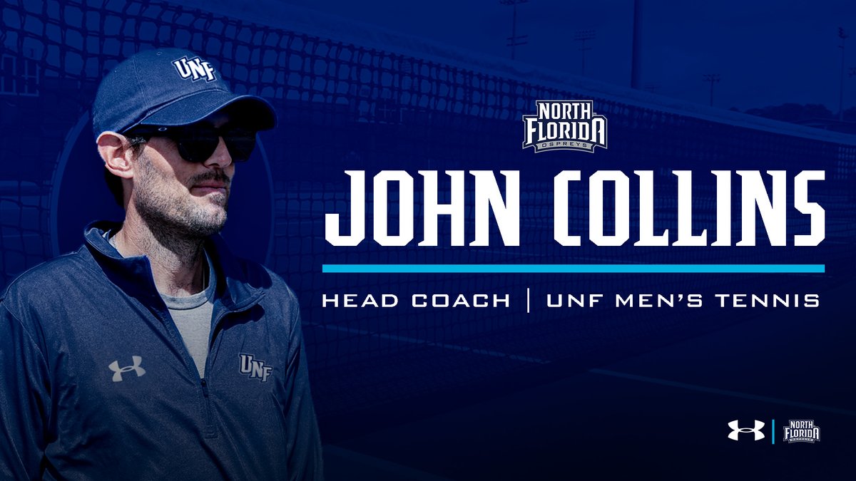 𝐖𝐞𝐥𝐜𝐨𝐦𝐞 𝐭𝐨 𝐎𝐬𝐩𝐫𝐞𝐲 𝐍𝐚𝐭𝐢𝐨𝐧, 𝐂𝐨𝐚𝐜𝐡 𝐂𝐨𝐥𝐥𝐢𝐧𝐬!

North Florida has named John Collins as the next head coach of the men's tennis program!

🗞️ >> bit.ly/45FmbSI

#SWOOP