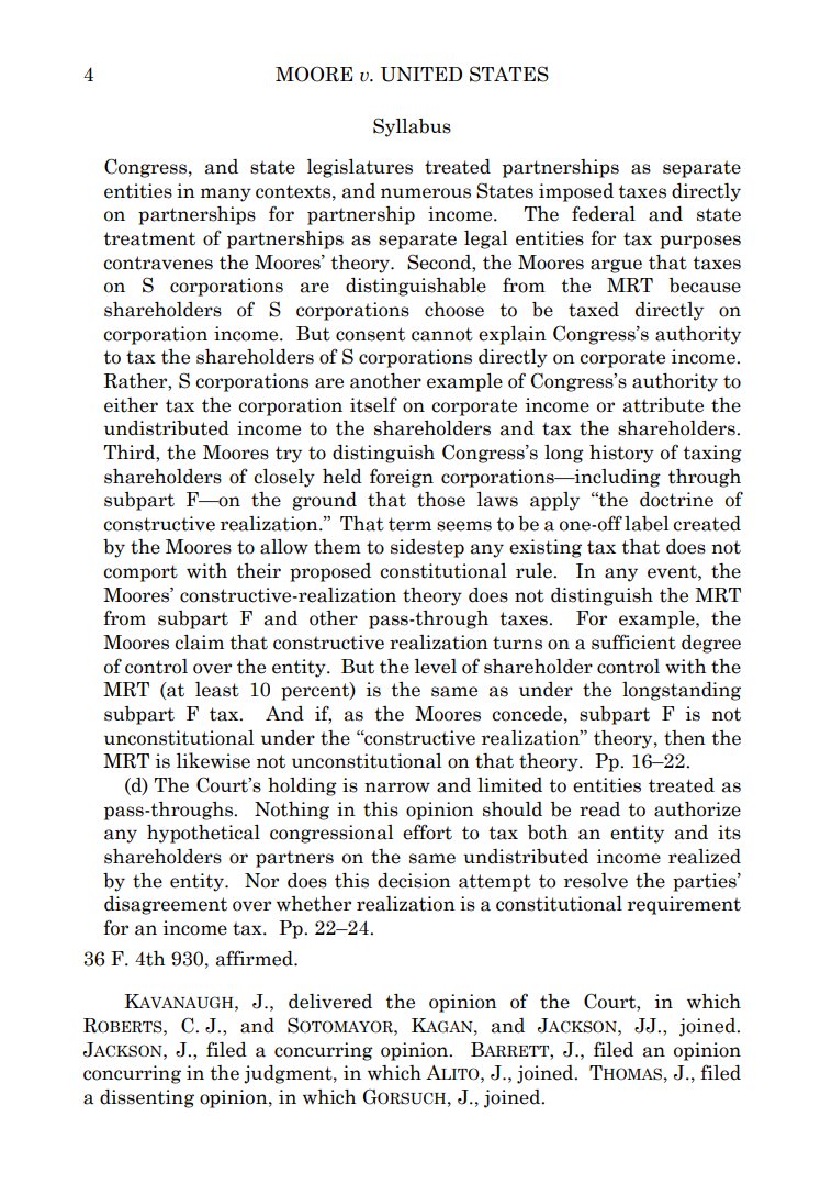 NEW: Voting 7-2, the US Supreme Court upheld a 2017 tax on American-owned businesses’ foreign profits, rejecting an appeal that could have saved companies hundreds of billions of dollars.

Read the full opinion here: btaxgo.com/eetz0KK