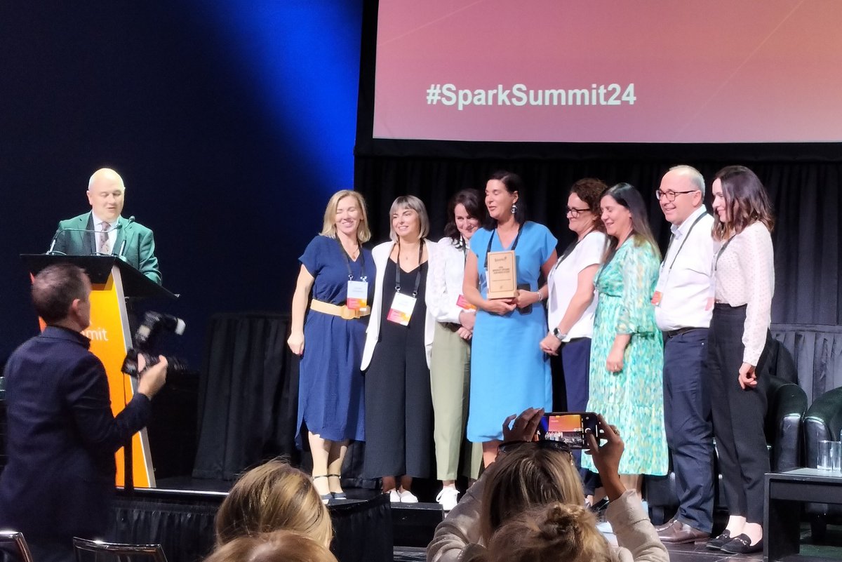 Congratulations Clare and all at the Hub in Donegal on their #sparksummit24 award