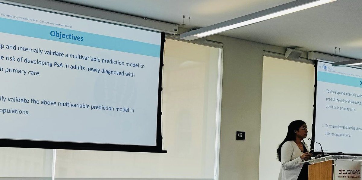Arani Vivekanantham (@arani_viv) on Twitter photo Pleased to present our work on developing a clinical prediction model to aid early diagnosis of #psoriaticarthritis using #realworlddatasets #OMOP common data model <a href="/Hippocrates_IMI/">Hippocrates-IMI</a> annual plenary meeting <a href="/DrLauraCoates/">LauraCoates</a> @prieto_alhambra <a href="/Khalid_H_Sara/">Sara Khalid</a> Marta Pineda Moncusi Ed Burn Pleased to present our work on developing a clinical prediction model to aid early diagnosis of #psoriaticarthritis using #realworlddatasets #OMOP common data model <a href="/Hippocrates_IMI/">Hippocrates-IMI</a> annual plenary meeting <a href="/DrLauraCoates/">LauraCoates</a> @prieto_alhambra <a href="/Khalid_H_Sara/">Sara Khalid</a> Marta Pineda Moncusi Ed Burn
