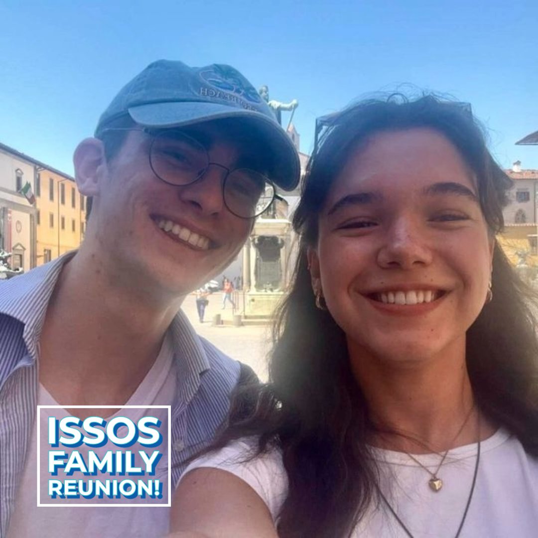 💙 ISSOS Family Reunion 💙

Zelia (USA) and Gilberto (Switzerland) first met at ISSOS in St Andrews in 2019 and recently reunited in Florence. 🇮🇹

Thank you for sharing your reunion story; we love hearing from our ISSOS family!

Please DM us any reunion pictures 😊
#ISSOS #SUMMER