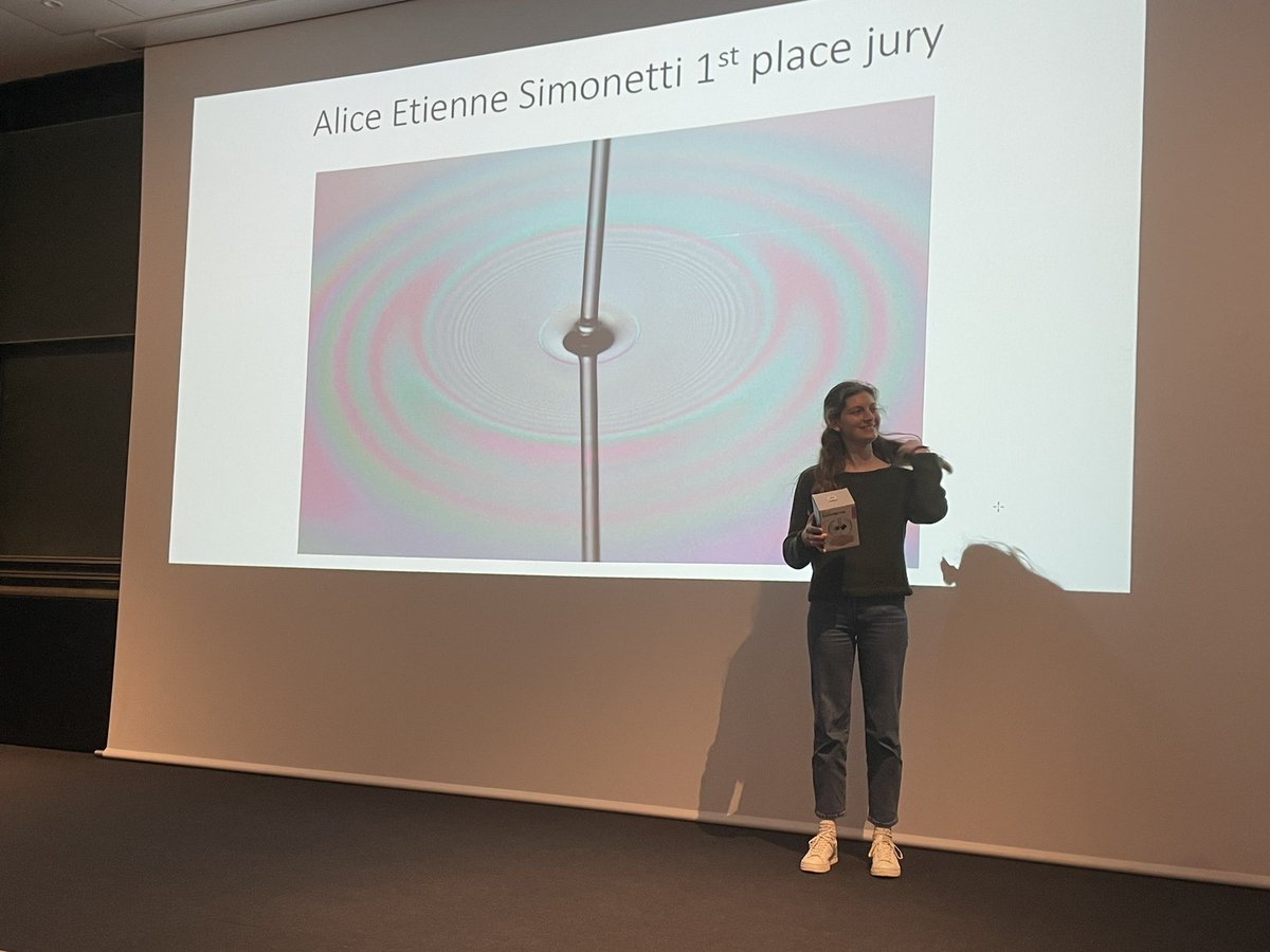 Alice Étienne-Simonetti from the MMOI group, studying contact of a fiber on a thin liquid film won the <a href="/LPS_Orsay/">Laboratoire de Physique des Solides</a> picture prize. We are proud!