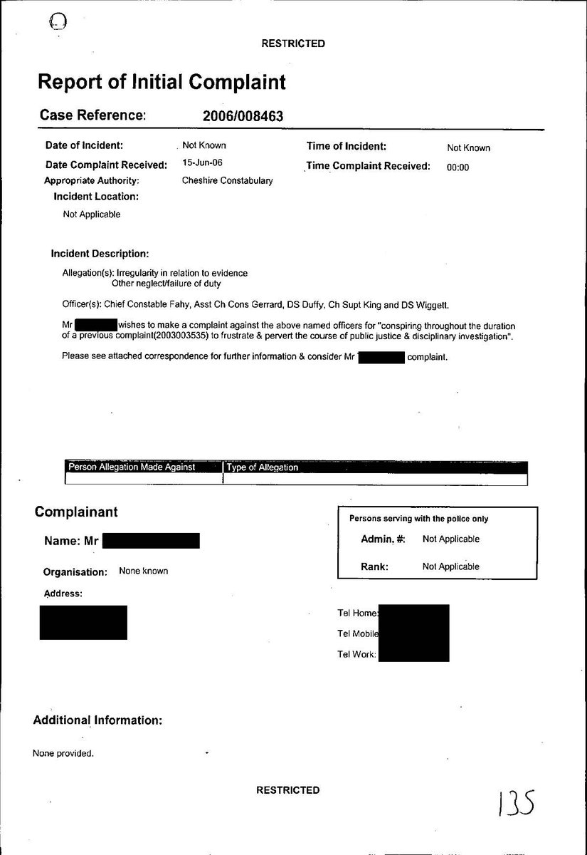 CorruptionCause's tweet image. June 2006 IPCC (@policeconduct ) received a complaint that @peter1fahy @PrincipalStAns @Wiggett_IE had perverted the course of justice &amp;amp; a disciplinary investigation to assist officers evade arrest
IPCC never obtained consent of @CPSUK to defer investigation of criminal offences