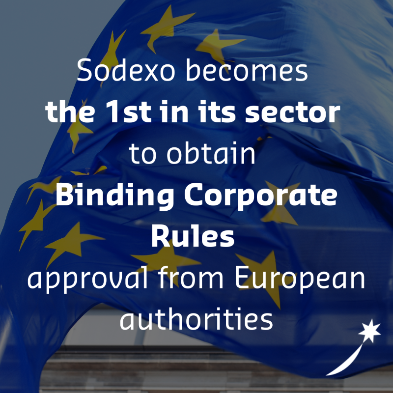 SodexoGroup's tweet photo. We've just become the 1st company in our sector to receive our Binding Corporate Rules approval. A huge milestone highlighting our dedication to top-tier #data protection &amp; #privacy standards and confirming our dedication in upholding the highest standards in data protection🤩