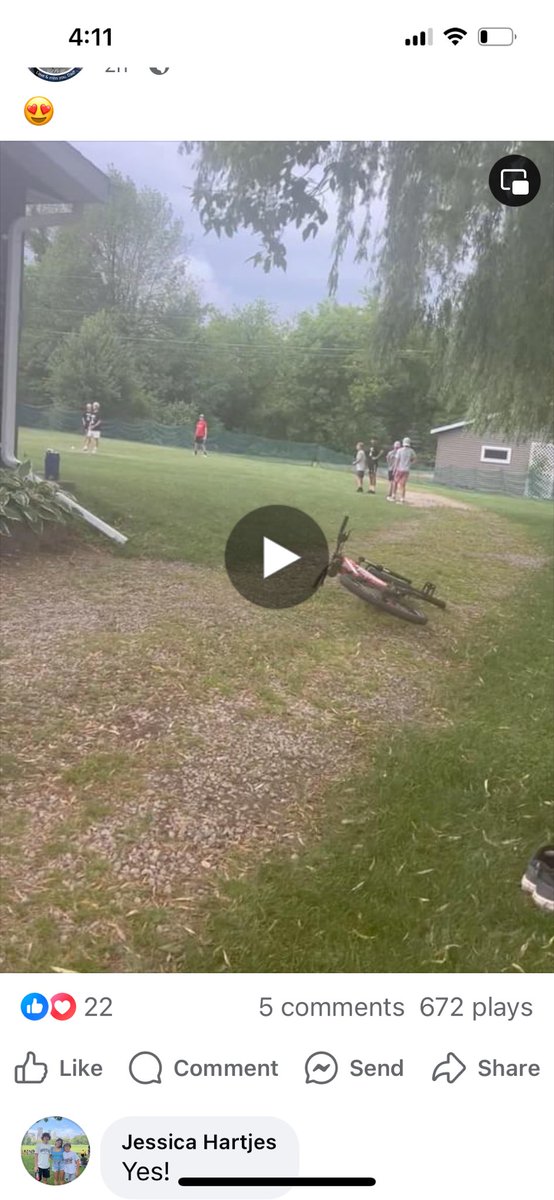 THIS is what summer looks like. 😍 Neighborhood kids getting together three days every week in my yard for league wiffle ball. 6 teams of 5.