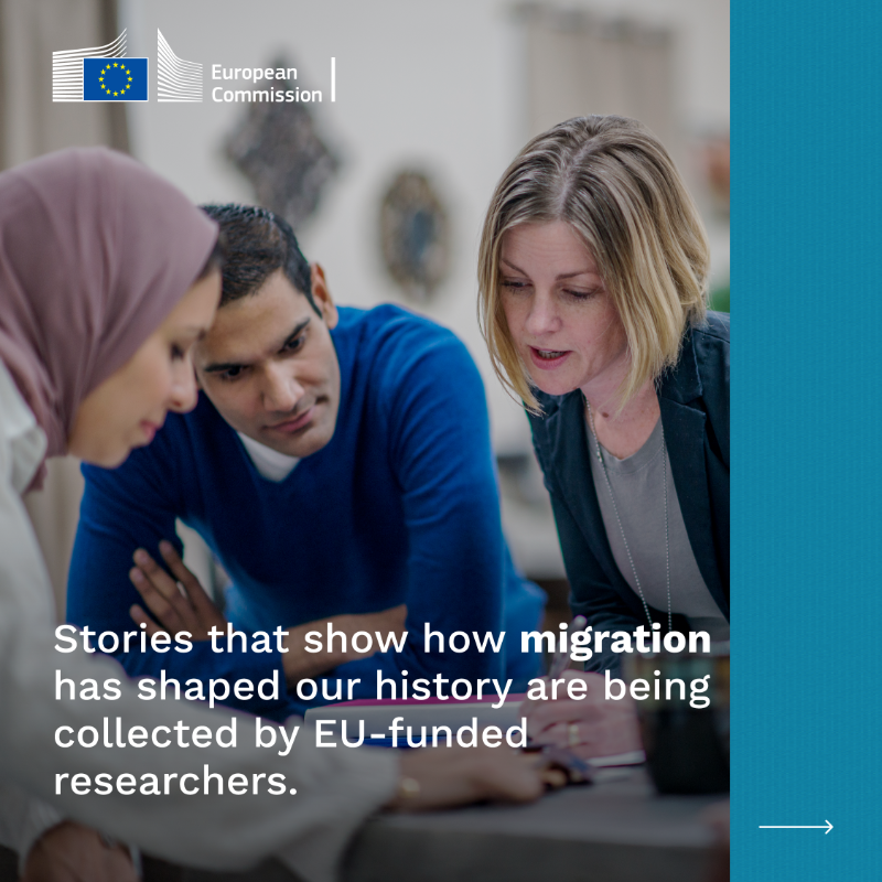 HorizonMagEU's tweet photo. #EUfunded researchers are turning to the past to find fresh perspectives on how to deal with immigration in Europe today.

Here’s the full story ➡️ https://t.co/TFVcrQte7n

 #ResearchImpactEU