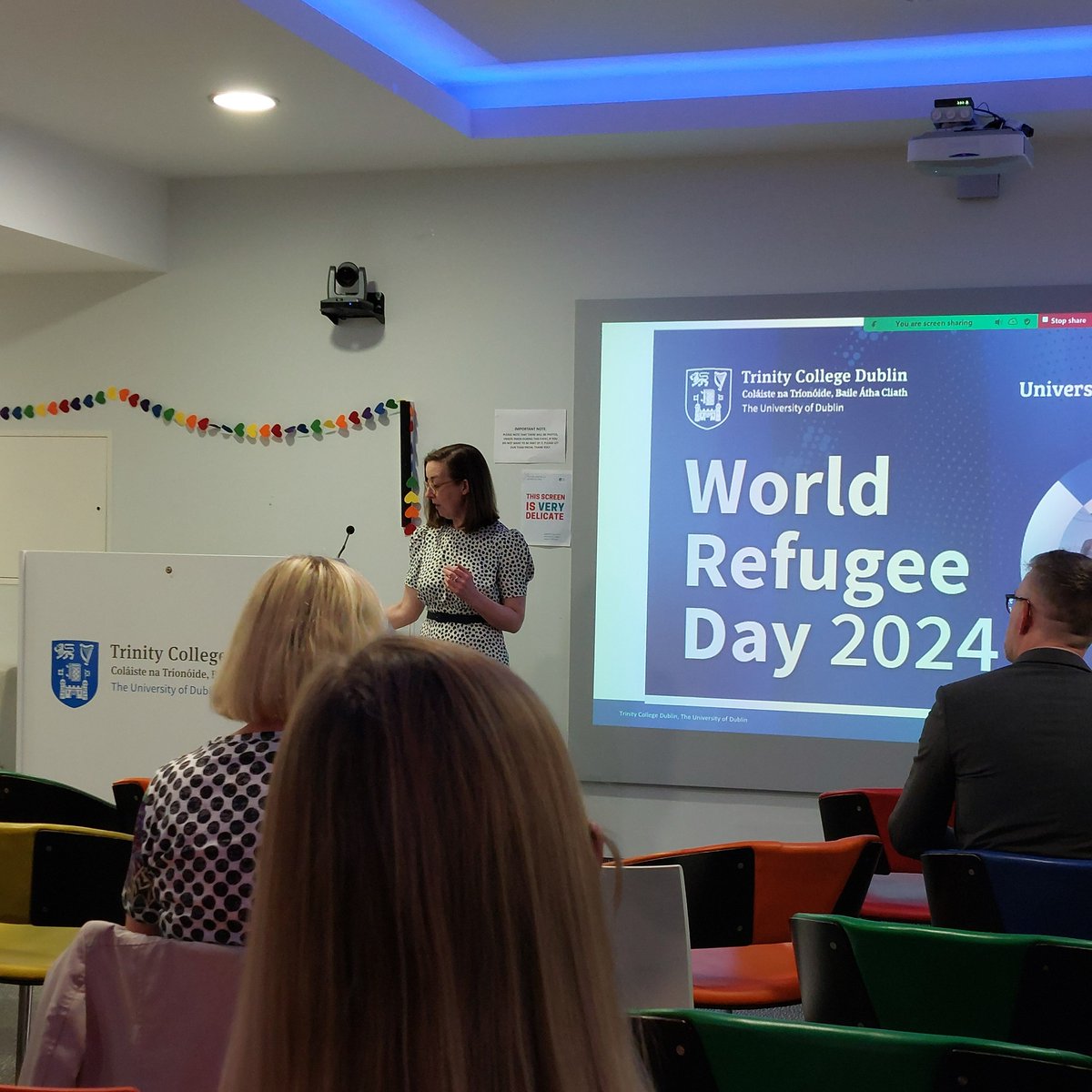 Trinity Civic Engagement for Societal Impact Unit (@tcdvolunteer) on Twitter photo Celebrating and marking #WorldRefugeeDay with <a href="/tcdglobal/">Trinity College Dublin Global</a> with <a href="/ekstokes/">Dr. Emma Stokes</a> <a href="/HoareRachel/">Rachel Hoare</a> where the <a href="/Refugees/">UNHCR, the UN Refugee Agency</a> <a href="/UNHCRIreland/">UNHCR Ireland</a> challenge us, as universities, to create and sustain communities for those who need to find or make a home in Ireland. Celebrating and marking #WorldRefugeeDay with <a href="/tcdglobal/">Trinity College Dublin Global</a> with <a href="/ekstokes/">Dr. Emma Stokes</a> <a href="/HoareRachel/">Rachel Hoare</a> where the <a href="/Refugees/">UNHCR, the UN Refugee Agency</a> <a href="/UNHCRIreland/">UNHCR Ireland</a> challenge us, as universities, to create and sustain communities for those who need to find or make a home in Ireland.