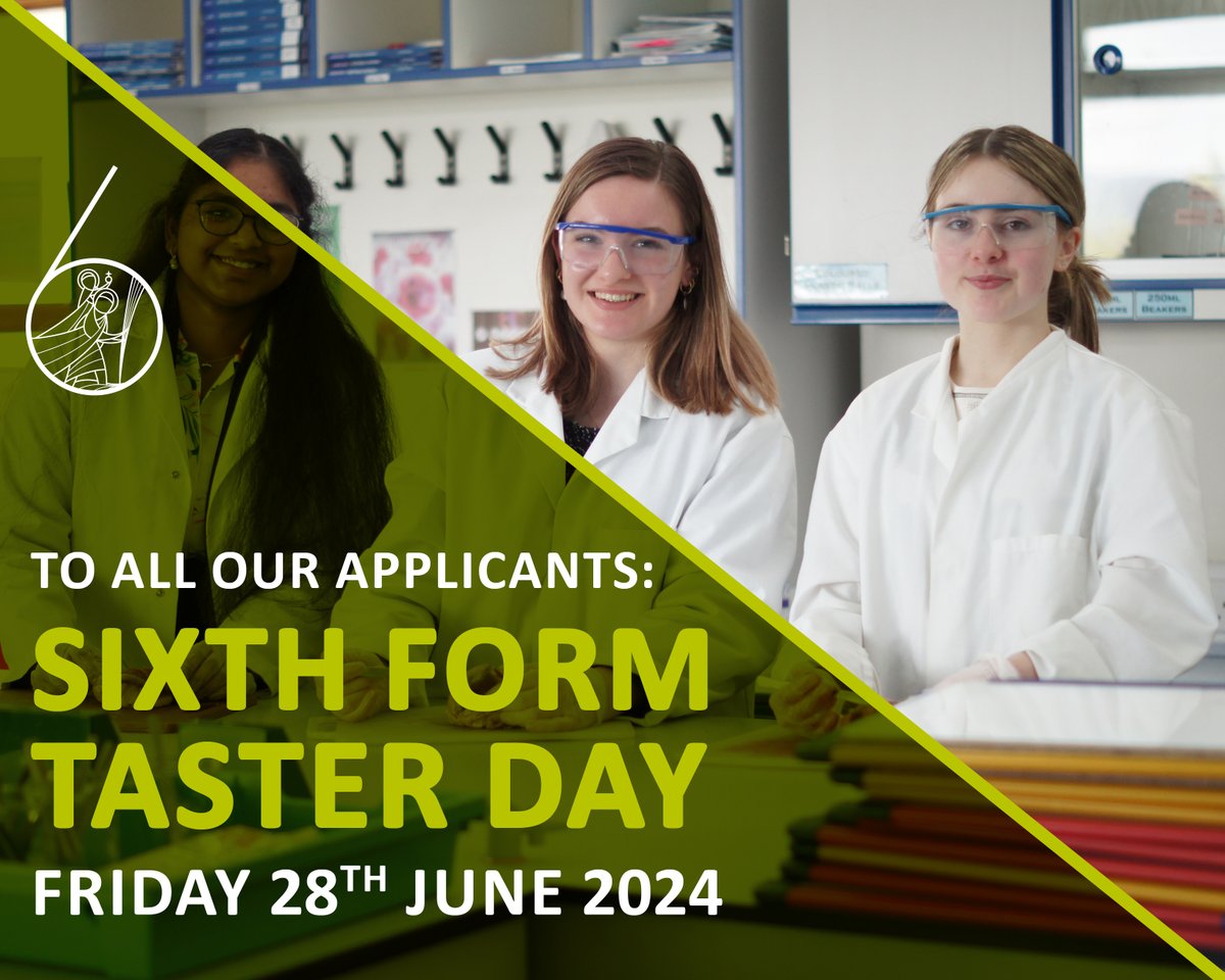 To all applicants, the Taster Day Option booking form will close tonight. Please complete your registration &amp; select the subjects you wish to try by clicking the link below 👇

forms.office.com/e/wTx5dD92vg

We're looking forward to welcoming you into our centre on the 28th June!