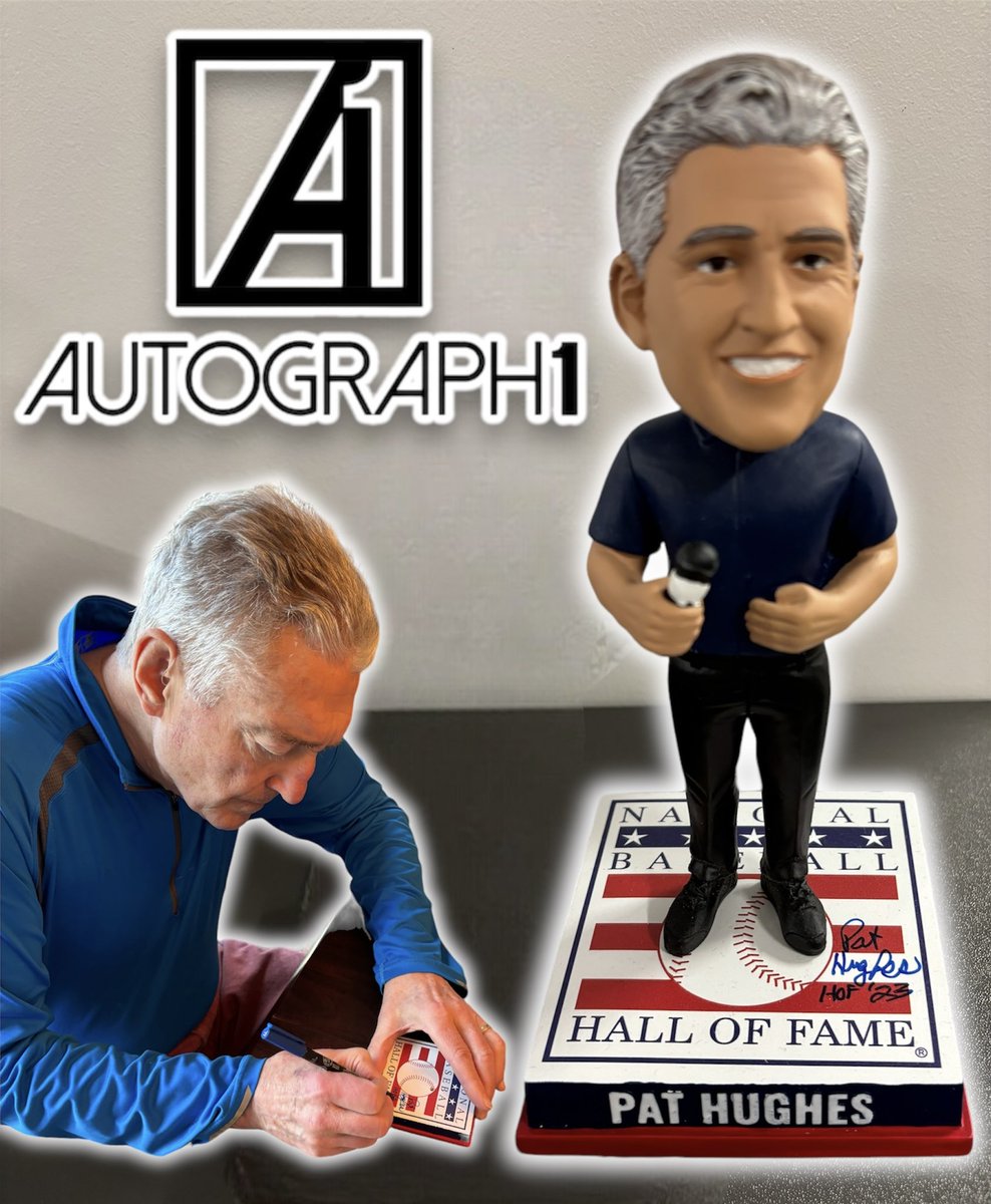 AUTGRF1's tweet photo. 🚨GIVEAWAY ALERT: As promised #Cubs fans will have something to cheer about. Fans voted and we are giving away a signed @baseballhall @BobbleheadHall Pat Hughes #bobblehead‼️ 

To Enter:
1. RT and Like this post
2. Follow us @AUTGRF1
3. Winner will be announced 6/22/24 https://t.co/ud2G414O4g