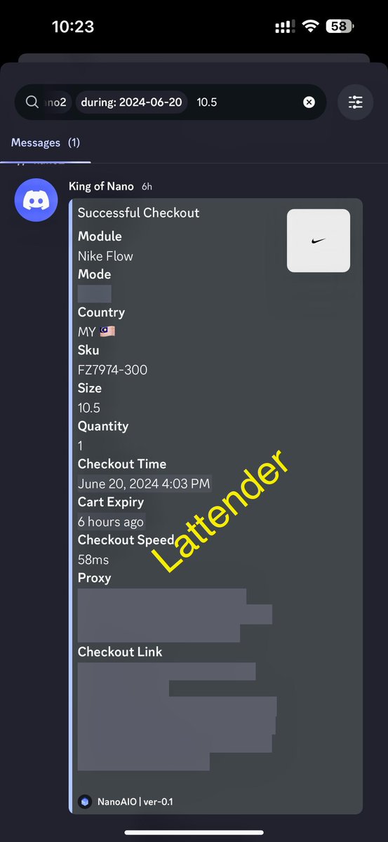 Hi Nina 

Thanks to 

Bot : <a href="/NanoAIO/">Nano</a> 
Proxies : <a href="/WolvesProxy/">WolvesProxy</a> 
CG : @SparklesNotify