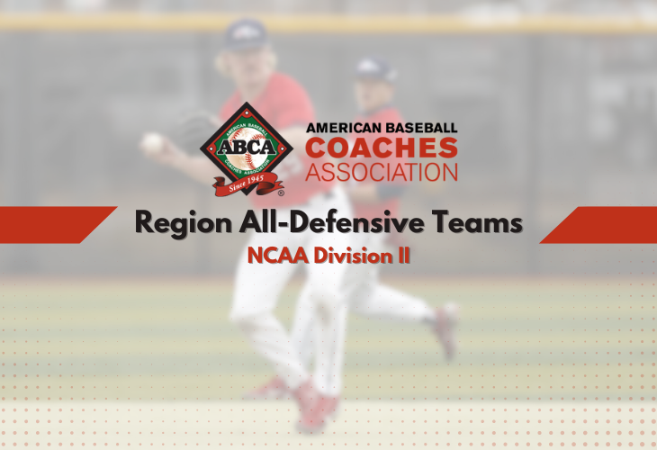 The 2024 ABCA Region All-Defensive teams for NCAA Div. II have been announced in all eight regions. 

VIEW ALL-DEFENSIVE TEAMS 🏆
abca.org/ABCA/Awards/Al…

The teams are voted on by members of the American Baseball Coaches Association and the process is led by the ABCA NCAA Div.