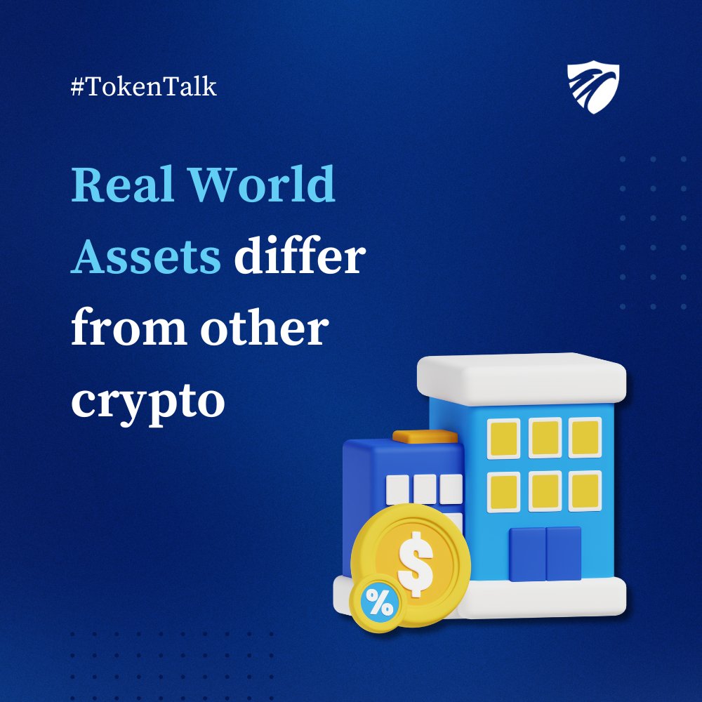 🌐Real World Assets (RWA) are a game-changer! Unlike typical cryptocurrencies such as Ethereum, RWAs provide legal rights to the underlying asset, ensuring real ownership and security. It can be physical like property🏘️ or digital like securities📄, known as security tokens.