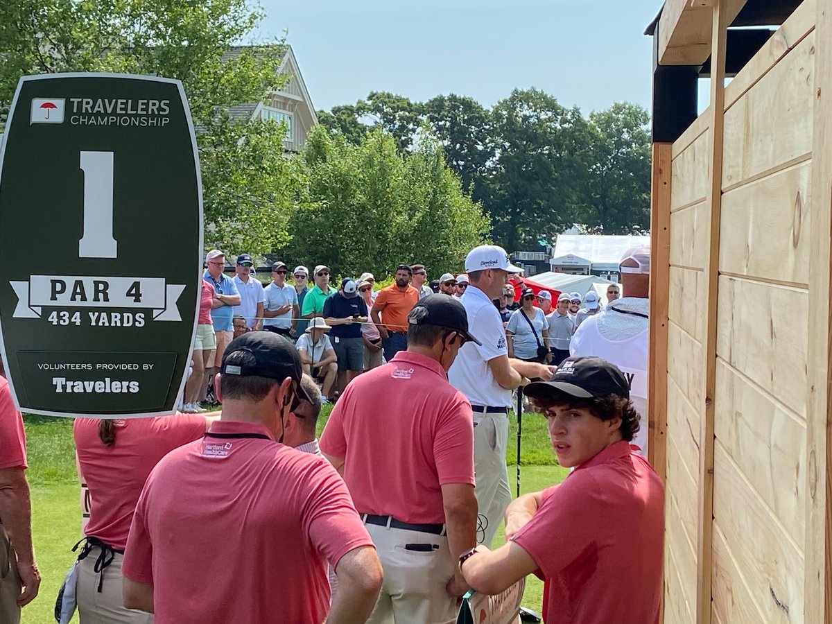 NBCConnecticut's tweet image. NBC CT is on the course as Keegan Bradley gets set to tee off at the Travelers Championship in Cromwell. Tune in today for full coverage of the event - and the heat! #StormTracker #TravelersChampionship #PGA