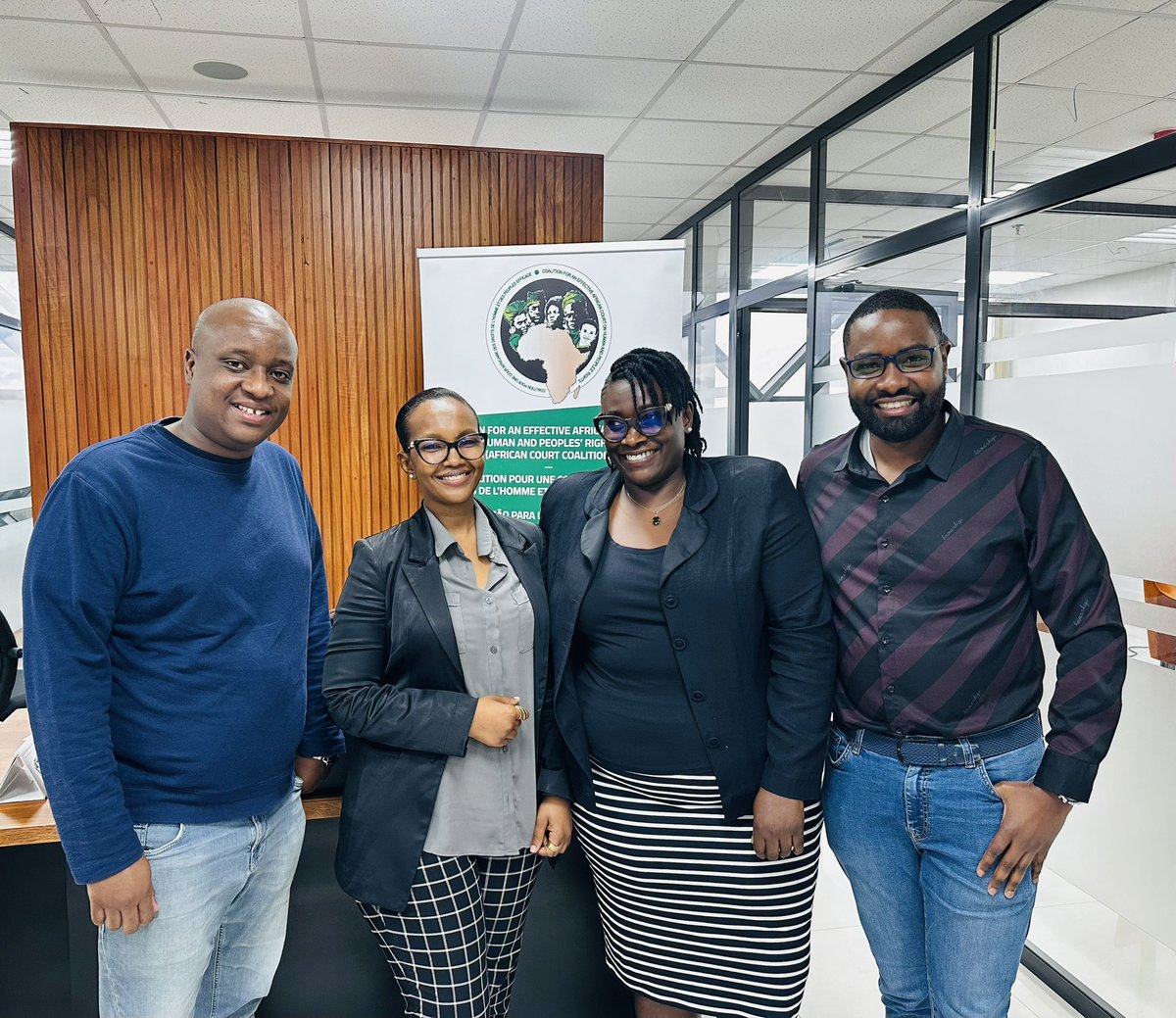 The Coalition for an Effective African Court (@coalitionafchpr) on Twitter photo Our partners from <a href="/RWI_Nairobi/">RWI_Nairobi</a> <a href="/ChrisMuthuri/">Chris Muthuri</a> & <a href="/gilfordkimathi/">Gilford Kimathi</a> paid a courtesy visit to the Coalition Secretariat yesterday, 19 June
We are still celebrating the successes of the Regional Africa Program towards advancing access to justice in #Africa
#6YearsOfRAP
#partnership Our partners from <a href="/RWI_Nairobi/">RWI_Nairobi</a> <a href="/ChrisMuthuri/">Chris Muthuri</a> & <a href="/gilfordkimathi/">Gilford Kimathi</a> paid a courtesy visit to the Coalition Secretariat yesterday, 19 June
We are still celebrating the successes of the Regional Africa Program towards advancing access to justice in #Africa
#6YearsOfRAP
#partnership