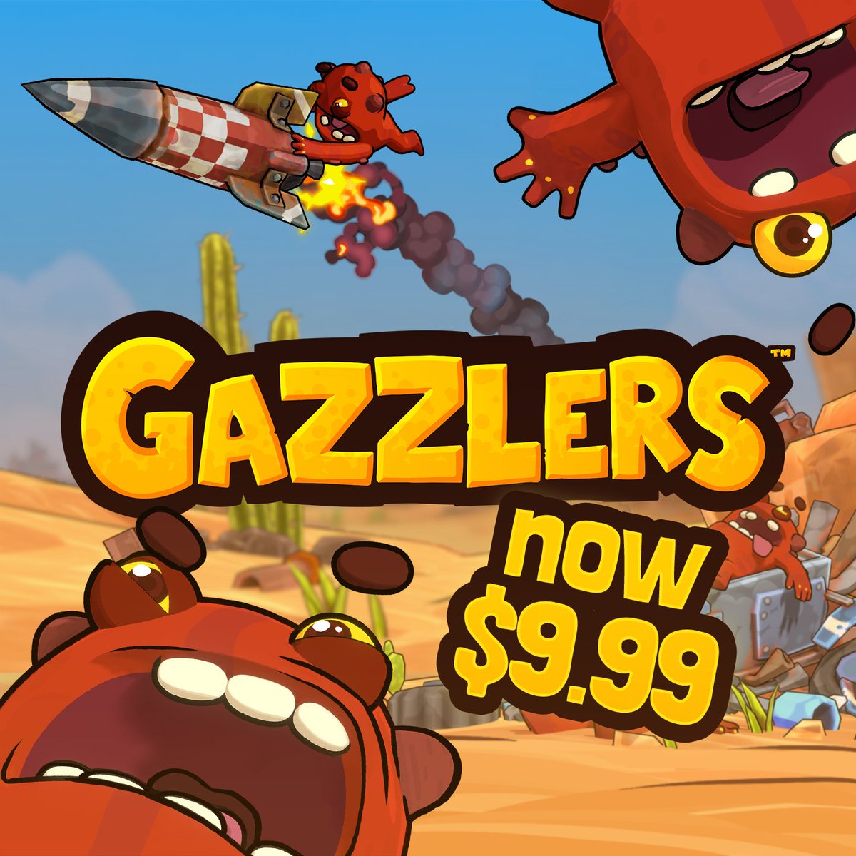 Yes, this isn't a mistake! Starting today, the price of GAZZLERS will permanently drop to 9.99, on all platforms!

Go check it out!

#metaquest #psvr2 #vr #indiedev