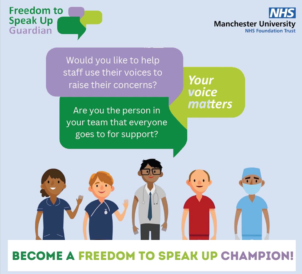 Freedom To Speak Up at MFT (@mft_ftsu) on Twitter photo Great time today, discussing barriers to Speaking Up & how to implement a learning culture with the Senior Nursing Team <a href="/MFT_MRI/">Manchester Royal Infirmary</a> Cardiovascular Specialties.
Hopefully we'll see even more FTSU Champions in the teams soon 😀
MFT Staff - search FTSU on the intranet for more info! Great time today, discussing barriers to Speaking Up & how to implement a learning culture with the Senior Nursing Team <a href="/MFT_MRI/">Manchester Royal Infirmary</a> Cardiovascular Specialties.
Hopefully we'll see even more FTSU Champions in the teams soon 😀
MFT Staff - search FTSU on the intranet for more info!