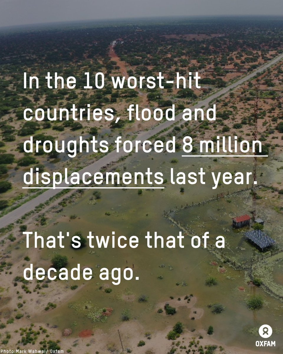 oxfamgb's tweet photo. On #WorldRefugeeDay, we are supporting those on the front lines of the climate crisis. Often this is people who are forced to move from their homes in their own countries.

Their stories are a testament to the enduring power of action and hope. Read more: https://t.co/1IxF1ojMGF https://t.co/LetzZSEVlm