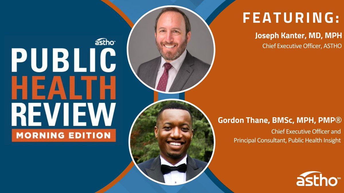 Don't miss today's #PHRME: ASTHO CEO Dr. <a href="/JoeKanter/">Joseph Kanter</a> explains the importance of Congress lifting the U.S. territories Medicaid cap &amp; <a href="/ThePHInsight/">Public Health Insight</a>'s Gordon Thane discusses how research-communication synergy can benefit public health.

Tune in: discover.astho.org/3Rym9pC
