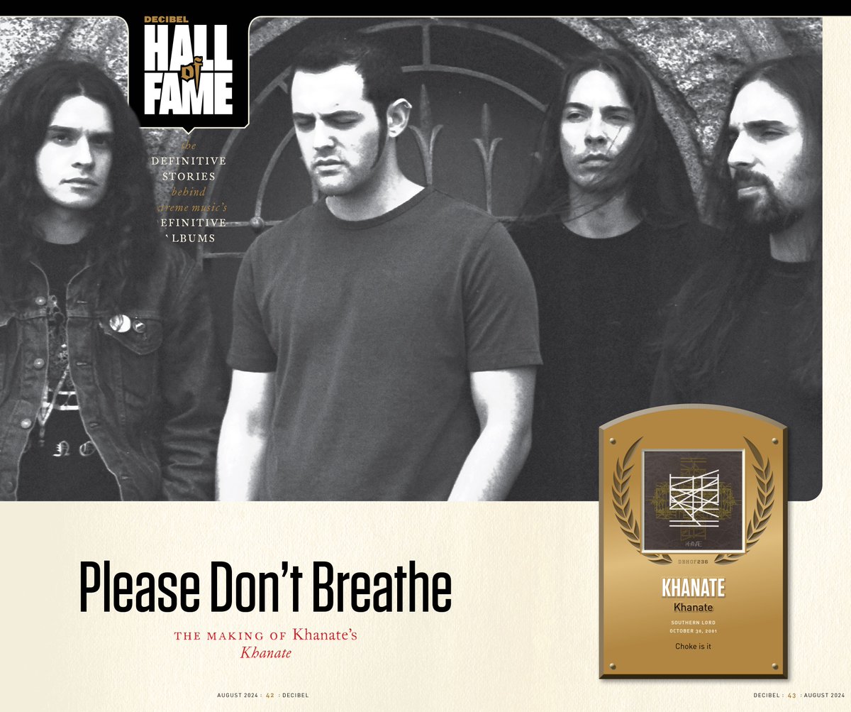 Khanate (@officialkhanate) on Twitter photo The “Khanate” album has been added to Decibel’s Hall of Fame. The full article is published in Decibel’s August issue.
<a href="/dbmagazine/">Decibel Magazine</a> The “Khanate” album has been added to Decibel’s Hall of Fame. The full article is published in Decibel’s August issue.
<a href="/dbmagazine/">Decibel Magazine</a>