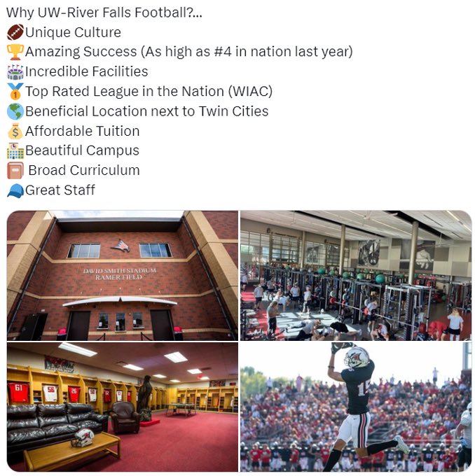 Eli Klimek (@klimek_eli) on Twitter photo Thank you <a href="/CoachWalkerRF/">Matt Walker</a> for the official offer! Blessed and thankful for the opportunity. <a href="/UWRFFootball/">Falcon Football</a> Thank you <a href="/CoachWalkerRF/">Matt Walker</a> for the official offer! Blessed and thankful for the opportunity. <a href="/UWRFFootball/">Falcon Football</a>